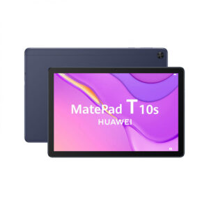 Tablet Huawei MatePad T 10s en color Deepsea Blue. Cuenta con una pantalla de 10,1 pulgadas de alta definición (FHD+). Equipado con 4 GB de RAM y 64 GB de capacidad de almacenamiento. Funciona con el sistema operativo Android, pero no incluye los servicios de Google. Una tablet versátil de Huawei con un diseño elegante y rendimiento confiable para tareas diarias y entretenimiento.