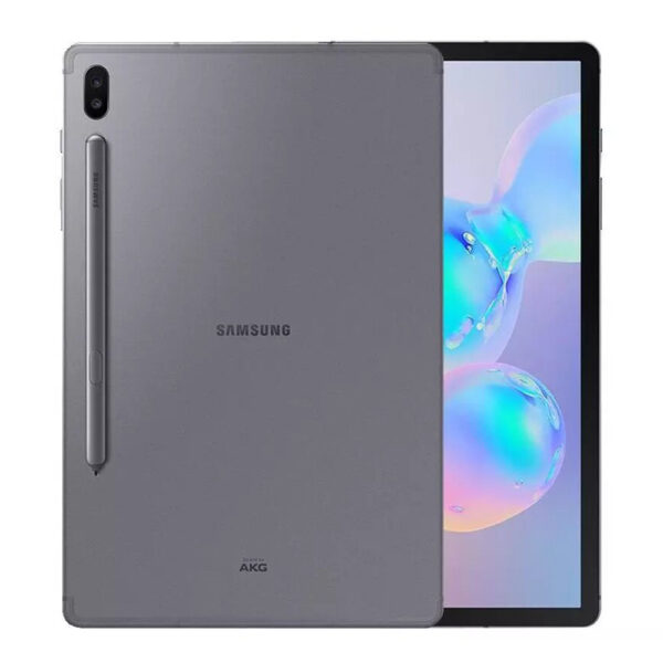Tablet Samsung Galaxy Tab S6 en color Mountain Gray. Conexión 4G. Cuenta con una pantalla de 10,1 pulgadas de alta resolución WQXGA. Equipado con 6 GB de RAM y 128 GB de capacidad de almacenamiento. Funciona con el sistema operativo Android. Una tablet versátil de Samsung con conectividad móvil 4G, ideal para mantenerse conectado en cualquier lugar y disfrutar de contenido multimedia.