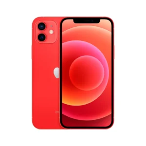 Móvil Apple iPhone 12 en color Product Red. Cuenta con una pantalla OLED de 6,1 pulgadas FHD+ y capacidad de almacenamiento de 256 GB. Ejecuta el sistema operativo iOS, brindando un rendimiento excepcional y funciones avanzadas. Un iPhone elegante y potente, ideal para experiencias multimedia y productividad.